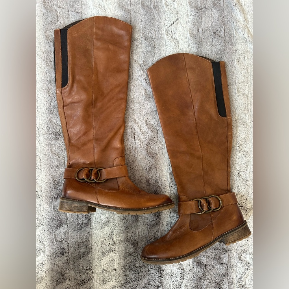 Women’s Remonte Dorndorf Real Leather Tall Brown Boots Size 40